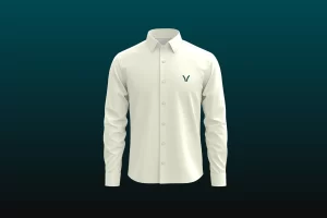 camisa bordada blanca
